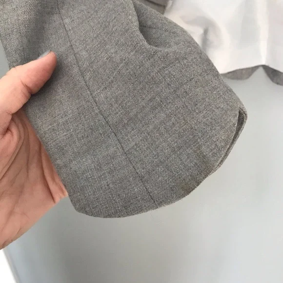Rebecca Taylor Scalloped Grey Blazer